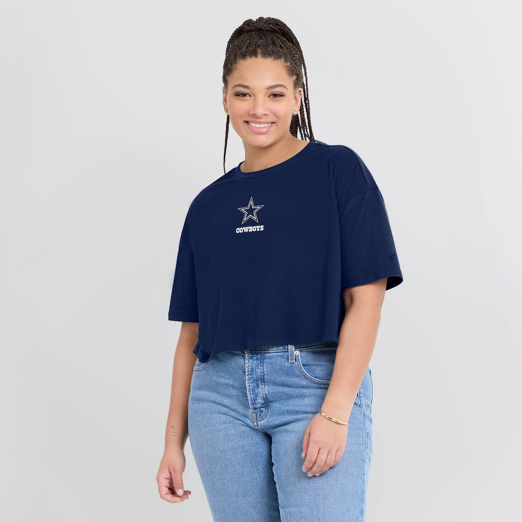 Dallas Cowboys Fanatics Women's Elements Super Soft Boxy Cropped T-Shirt