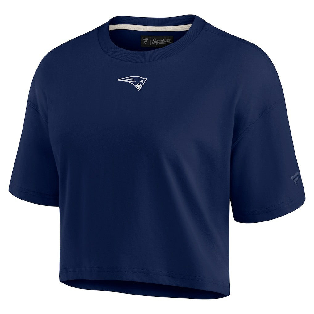 New England Patriots Fanatics Women's Elements Super Soft Boxy Cropped T-Shirt
