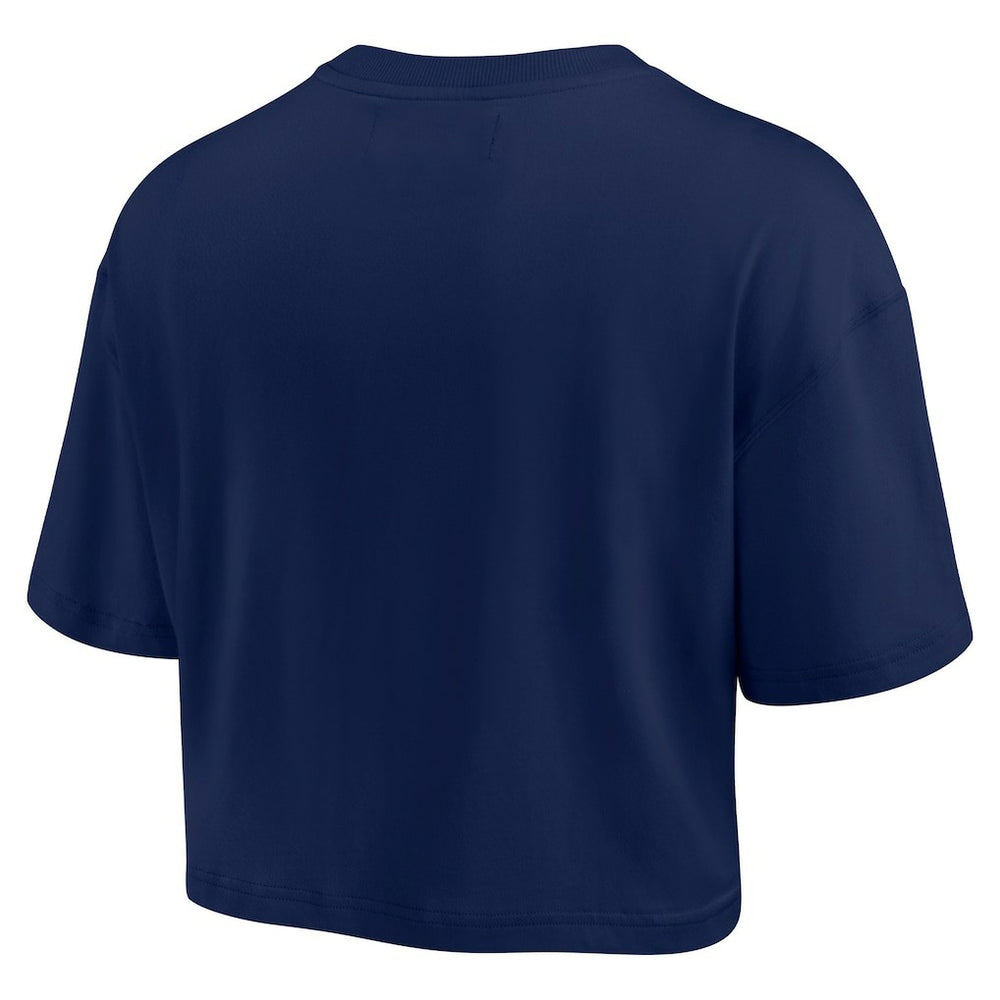 New England Patriots Fanatics Women's Elements Super Soft Boxy Cropped T-Shirt