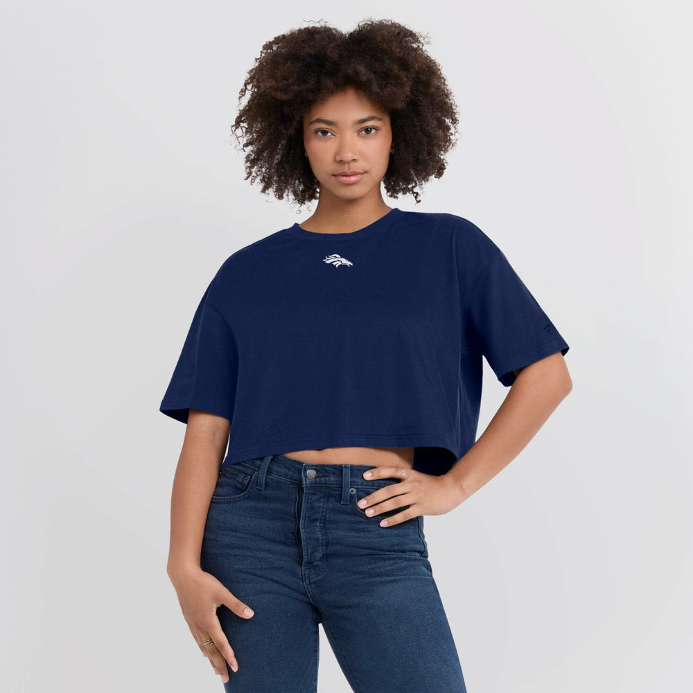 Denver Broncos Fanatics Women's Elements Super Soft Boxy Cropped T-Shirt
