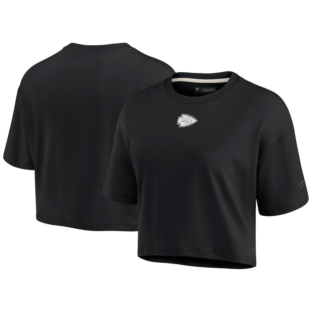Kansas City Chiefs Fanatics Women's Elements Super Soft Boxy Cropped T-Shirt