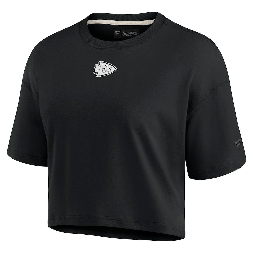 Kansas City Chiefs Fanatics Women's Elements Super Soft Boxy Cropped T-Shirt