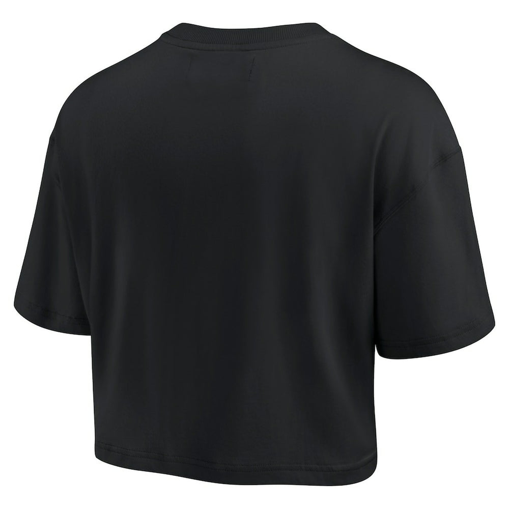 Las Vegas Raiders Fanatics Women's Elements Super Soft Boxy Cropped T-Shirt