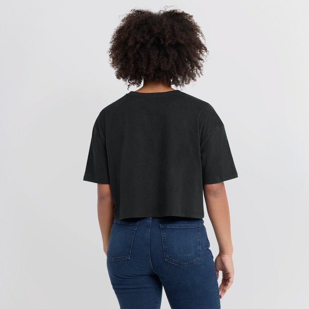 Las Vegas Raiders Fanatics Women's Elements Super Soft Boxy Cropped T-Shirt