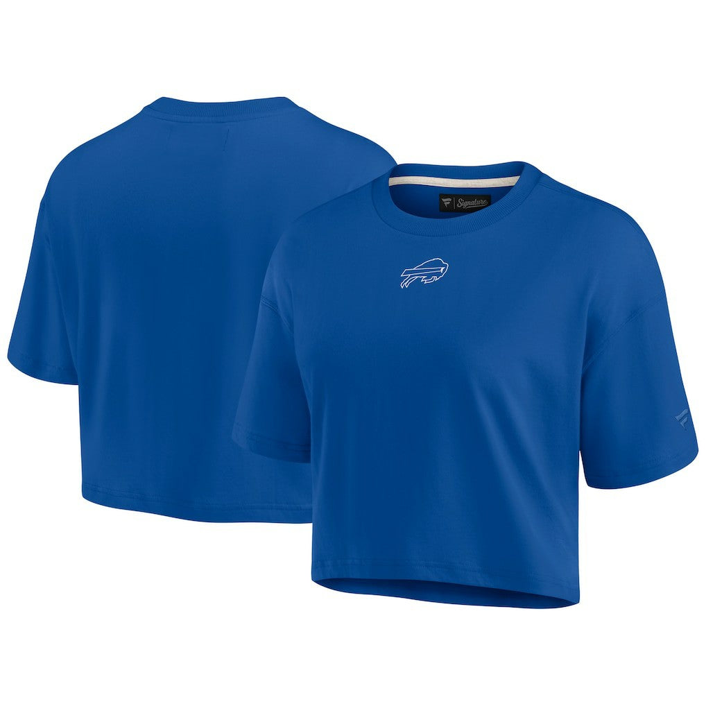 Buffalo Bills Fanatics Women's Elements Super Soft Boxy Cropped T-Shirt