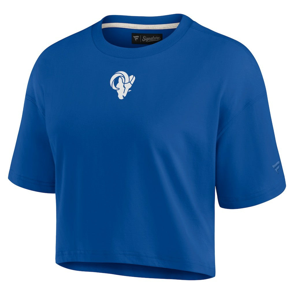 Los Angeles Rams Fanatics Women's Elements Super Soft Boxy Cropped T-Shirt