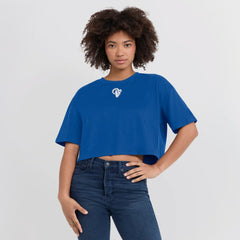 Los Angeles Rams Fanatics Women's Elements Super Soft Boxy Cropped T-Shirt
