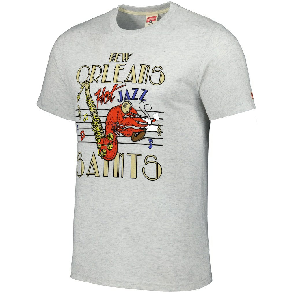 New Orleans Saints  Homage Jazz Hyper Local Tri-Blend T-Shirt