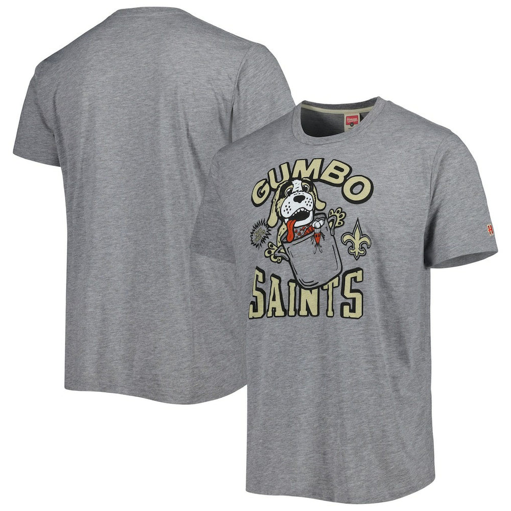 New Orleans Saints  Homage Gumbo Hyper Local Tri-Blend T-Shirt