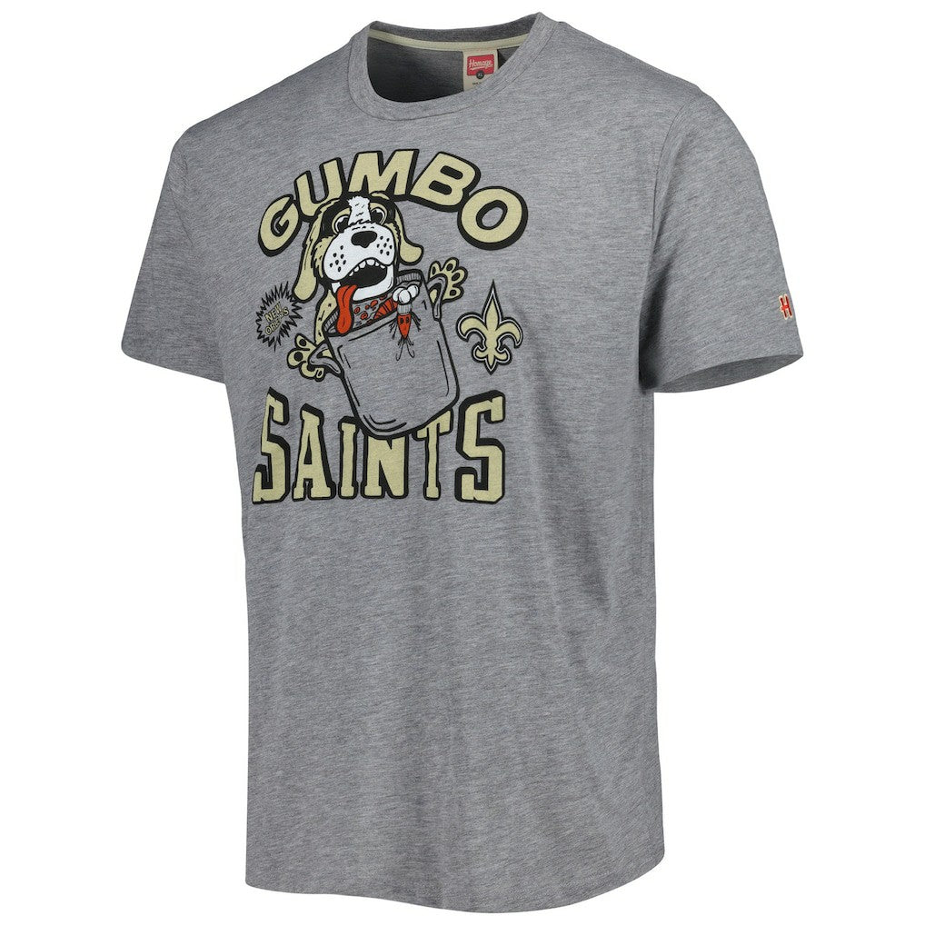 New Orleans Saints  Homage Gumbo Hyper Local Tri-Blend T-Shirt
