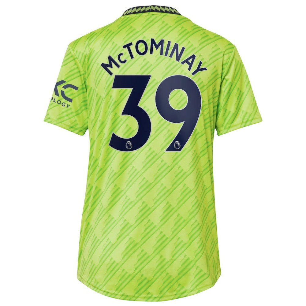 Scott McTominay Manchester United Women's 2022/23 Third Replica Player Jersey Neon Green - Adidas