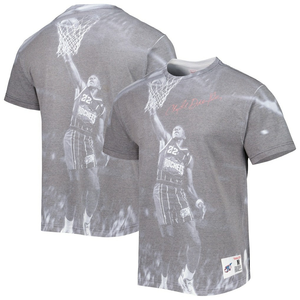 Clyde Drexler Houston Rockets Above The Rim T-Shirt Discount