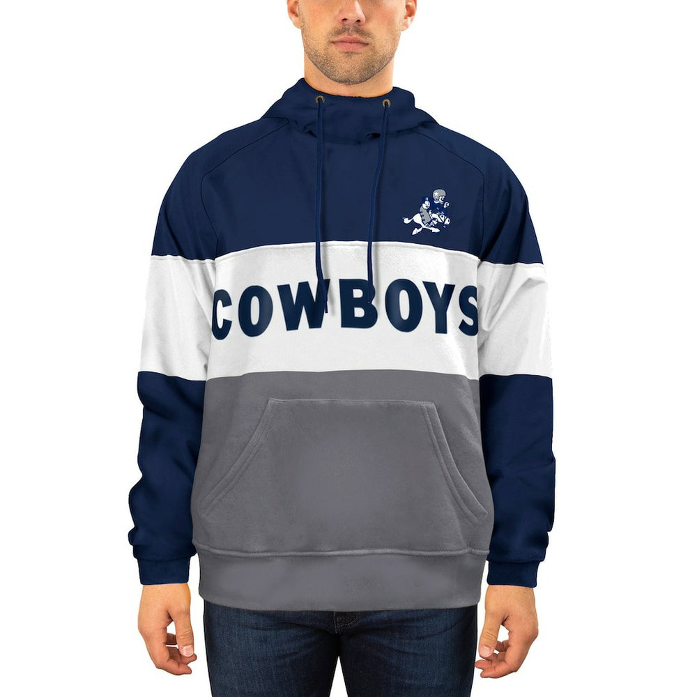 Dallas Cowboys New Era Fleece Retro Joe Pullover Hoodie