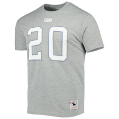 Detroit Lions Mitchell & Ness Barry Sanders  Retired Player Logo Name & Number T-Shirt
