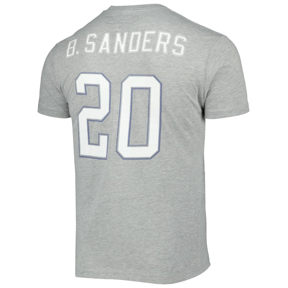 Detroit Lions Mitchell & Ness Barry Sanders  Retired Player Logo Name & Number T-Shirt