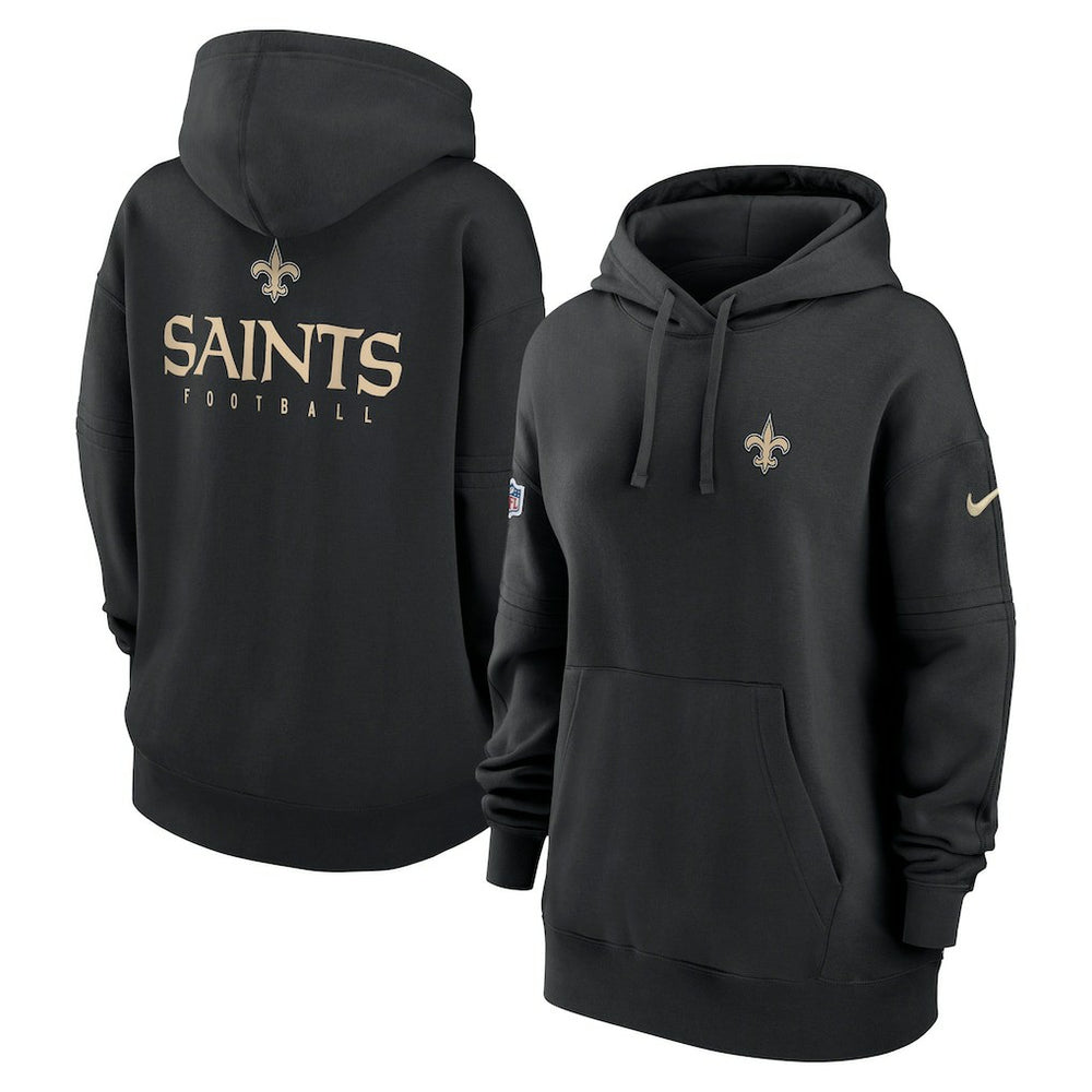 New Orleans Saints Nike Women's 2023 Sideline Club Fleece Pullover Hoodie