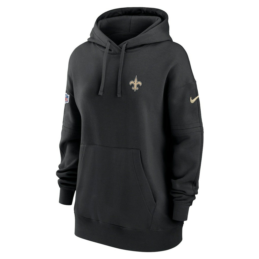 New Orleans Saints Nike Women's 2023 Sideline Club Fleece Pullover Hoodie