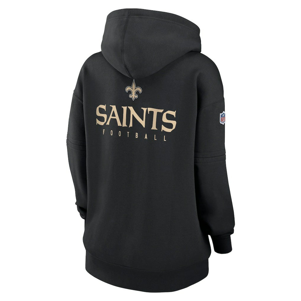 New Orleans Saints Nike Women's 2023 Sideline Club Fleece Pullover Hoodie