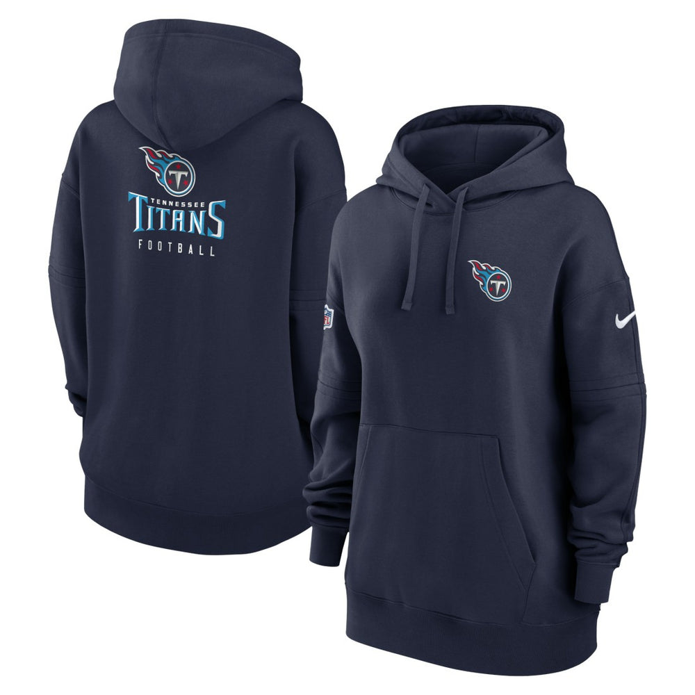 Tennessee Titans Nike Women's 2023 Sideline Club Fleece Pullover Hoodie