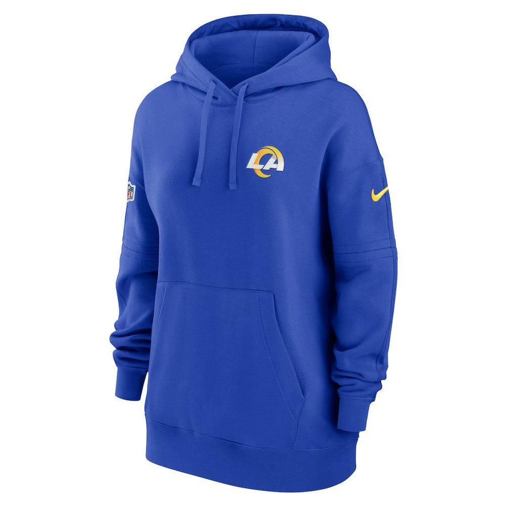 Los Angeles Rams Nike Women's 2023 Sideline Club Fleece Pullover Hoodie