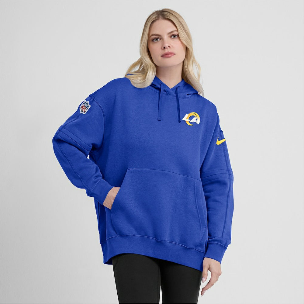 Los Angeles Rams Nike Women's 2023 Sideline Club Fleece Pullover Hoodie