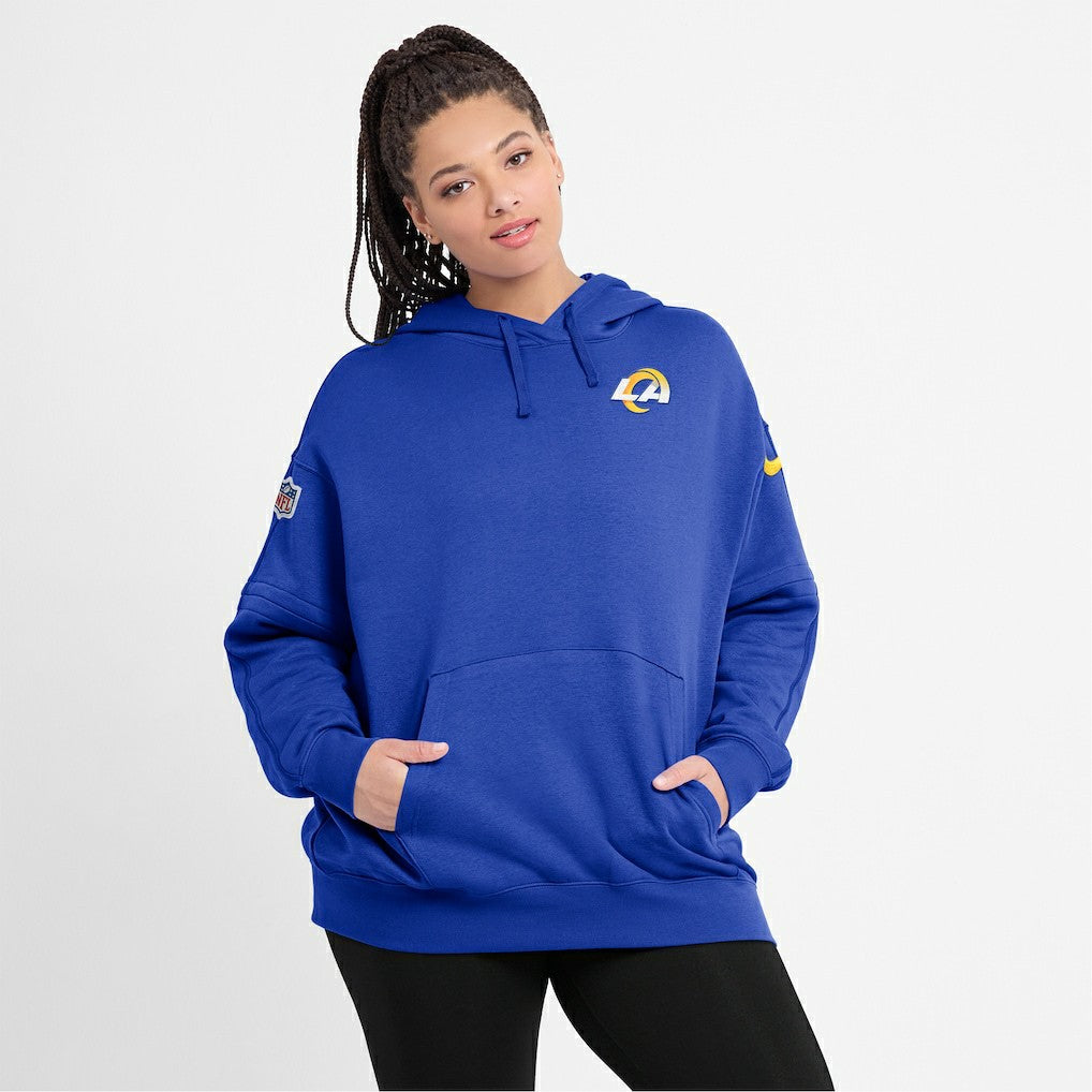 Los Angeles Rams Nike Women's 2023 Sideline Club Fleece Pullover Hoodie