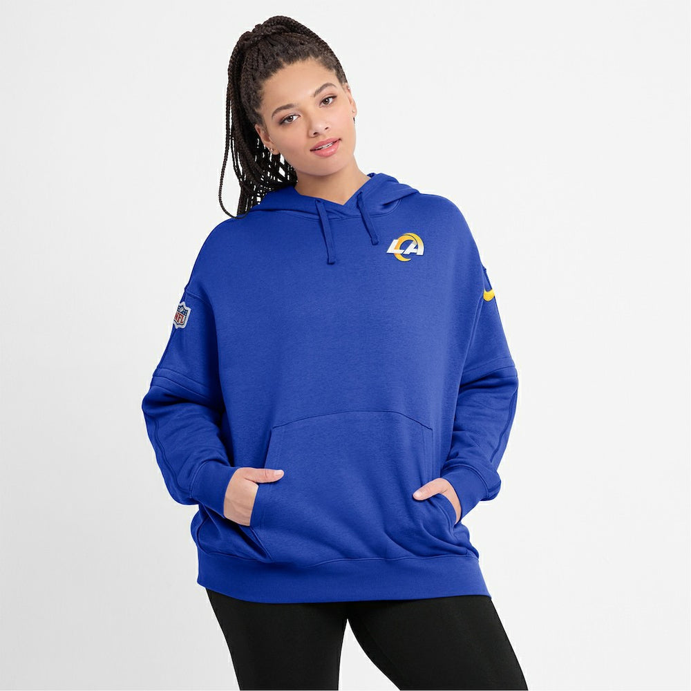 Los Angeles Rams Nike Women's 2023 Sideline Club Fleece Pullover Hoodie