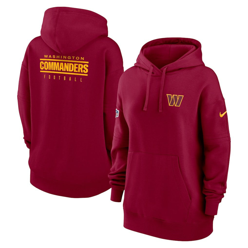 Washington Commanders Nike Women's 2023 Sideline Club Fleece Pullover Hoodie