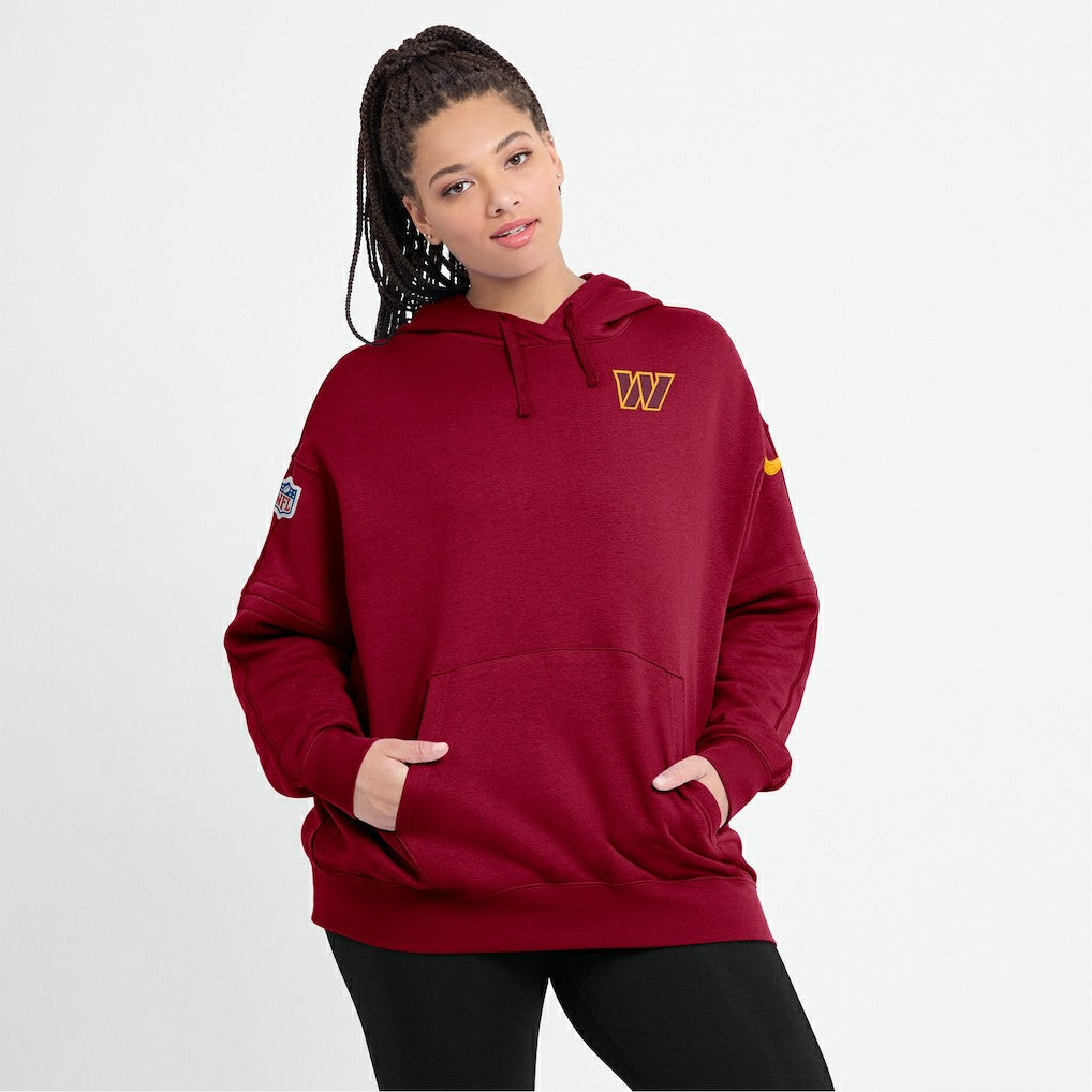 Washington Commanders Nike Women's 2023 Sideline Club Fleece Pullover Hoodie