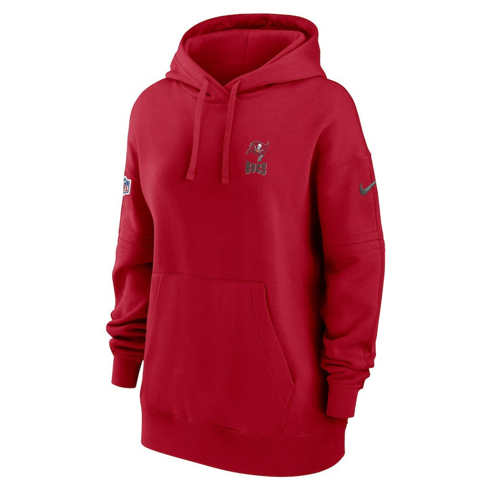 Tampa Bay Buccaneers Nike Women's 2023 Sideline Club Fleece Pullover Hoodie