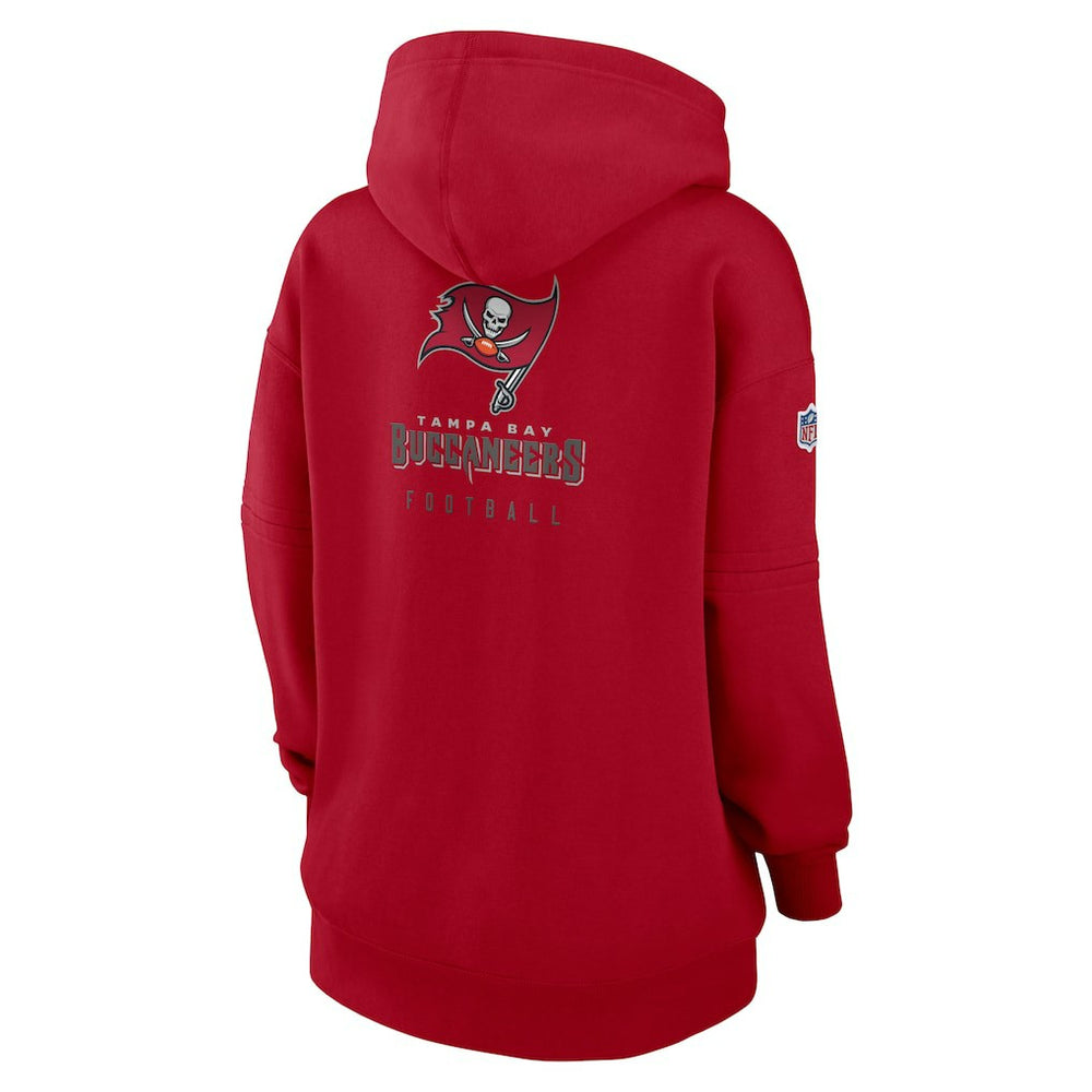 Tampa Bay Buccaneers Nike Women's 2023 Sideline Club Fleece Pullover Hoodie