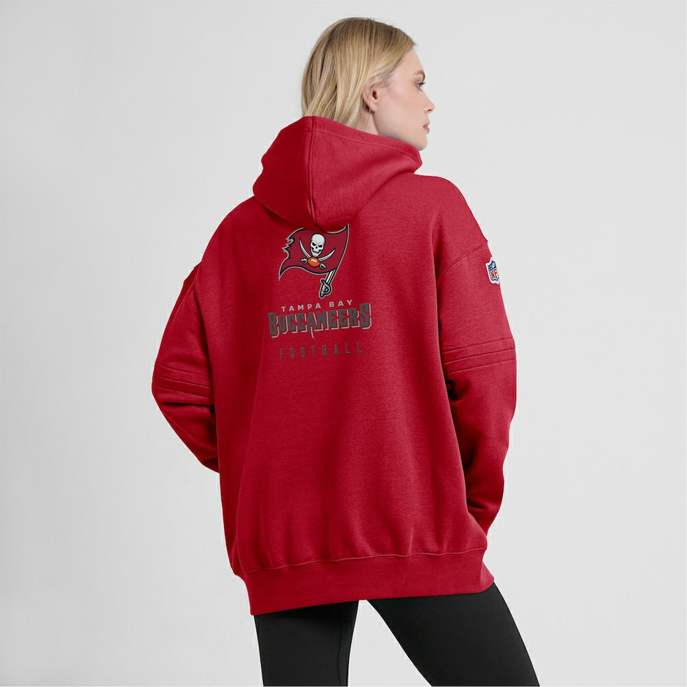 Tampa Bay Buccaneers Nike Women's 2023 Sideline Club Fleece Pullover Hoodie