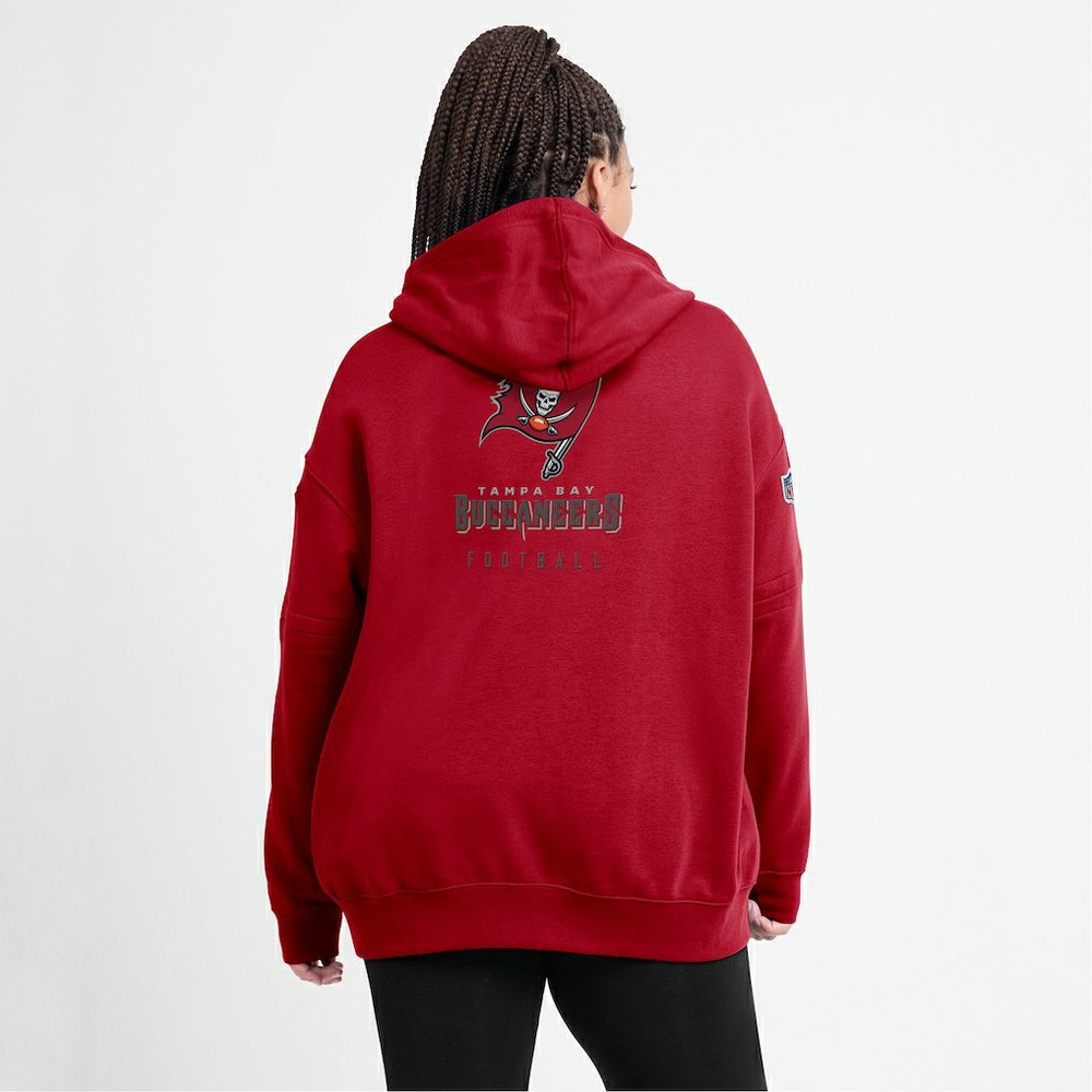 Tampa Bay Buccaneers Nike Women's 2023 Sideline Club Fleece Pullover Hoodie