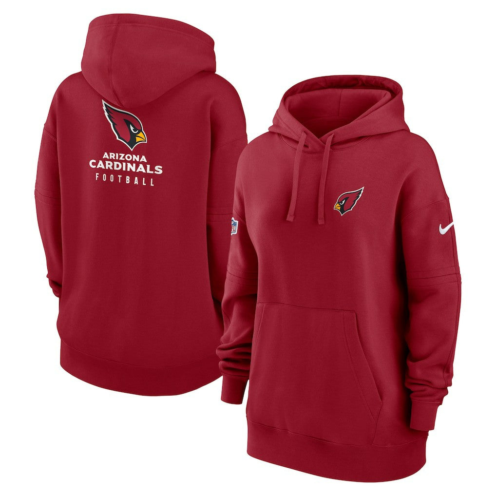 Arizona Cardinals Nike Women's 2023 Sideline Club Fleece Pullover Hoodie