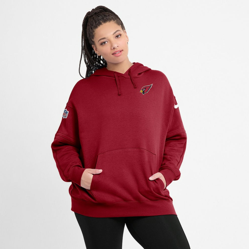 Arizona Cardinals Nike Women's 2023 Sideline Club Fleece Pullover Hoodie