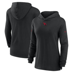 Arizona Cardinals Nike Women's Sideline Performance Long Sleeve Hoodie T-Shirt
