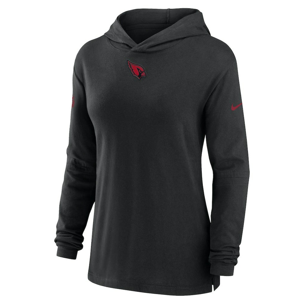 Arizona Cardinals Nike Women's Sideline Performance Long Sleeve Hoodie T-Shirt