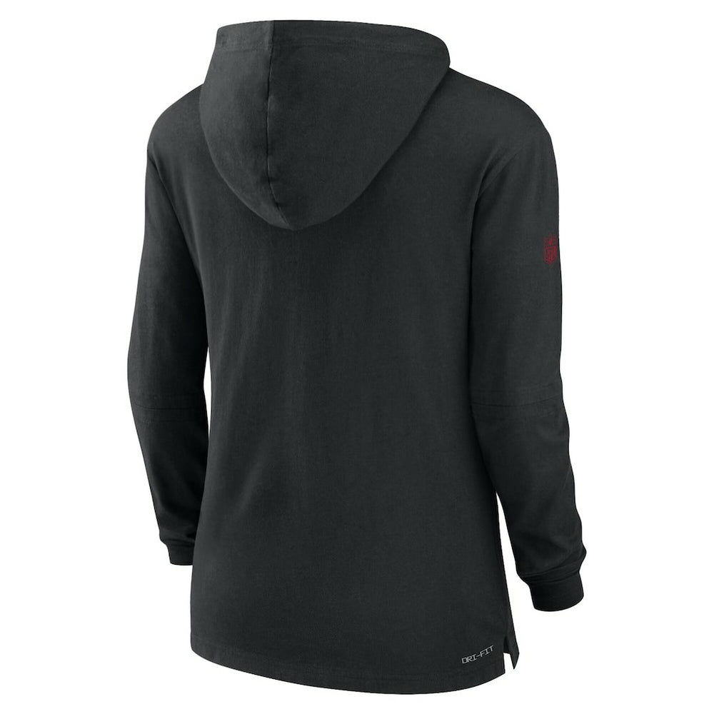 Arizona Cardinals Nike Women's Sideline Performance Long Sleeve Hoodie T-Shirt