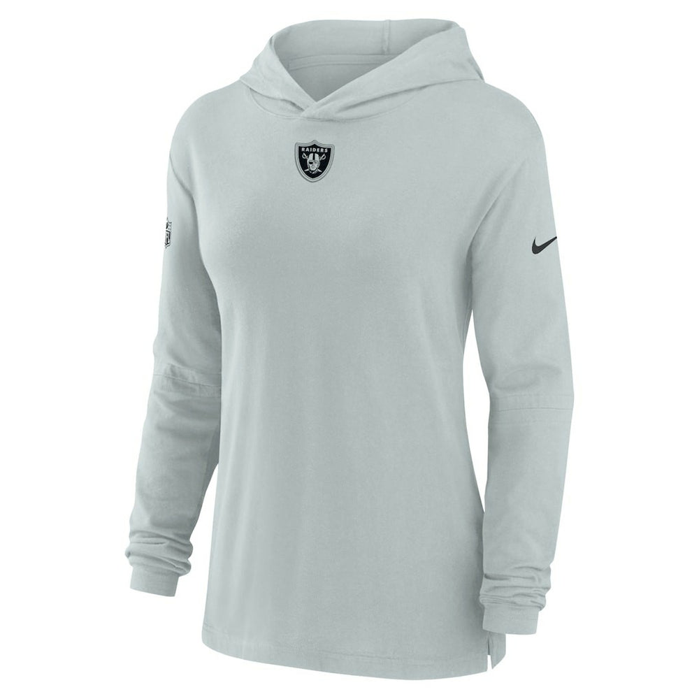 Las Vegas Raiders Nike Women's Sideline Performance Long Sleeve Hoodie T-Shirt