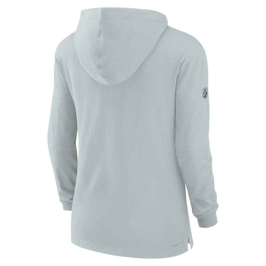 Las Vegas Raiders Nike Women's Sideline Performance Long Sleeve Hoodie T-Shirt