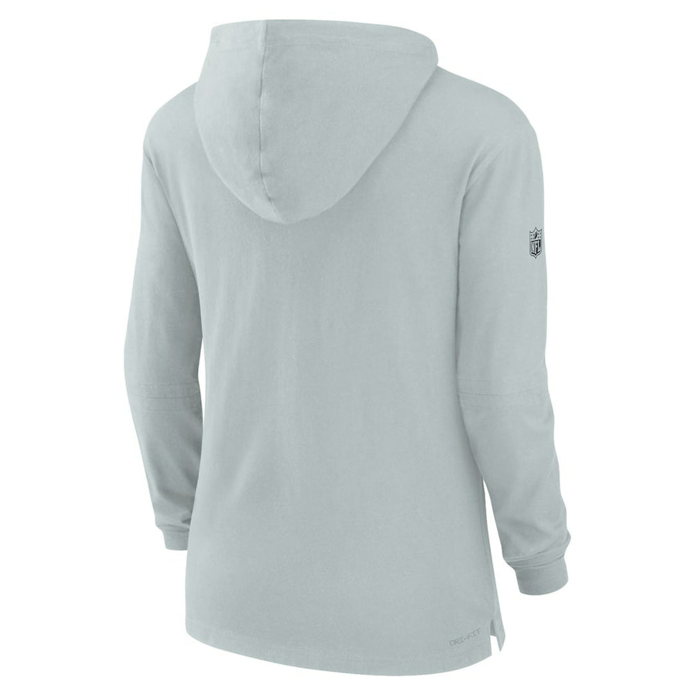 Las Vegas Raiders Nike Women's Sideline Performance Long Sleeve Hoodie T-Shirt