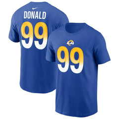 Los Angeles Rams Nike Aaron Donald  Player Name & Number T-Shirt