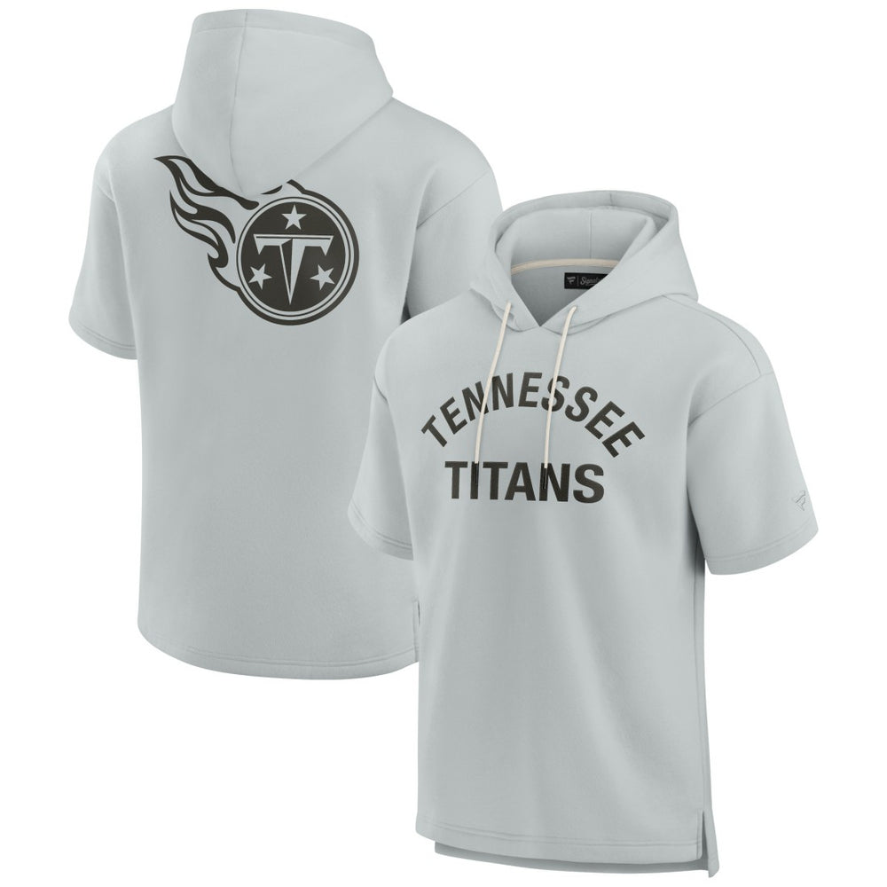 Tennessee Titans Fanatics Unisex Elements Super Soft Fleece Short Sleeve Pullover Hoodie