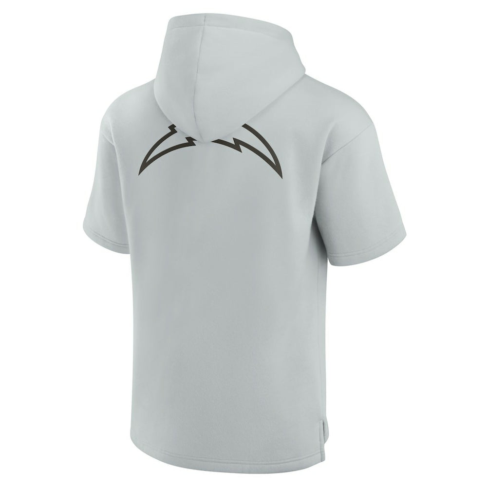 Los Angeles Chargers Fanatics Unisex Elements Super Soft Fleece Short Sleeve Pullover Hoodie