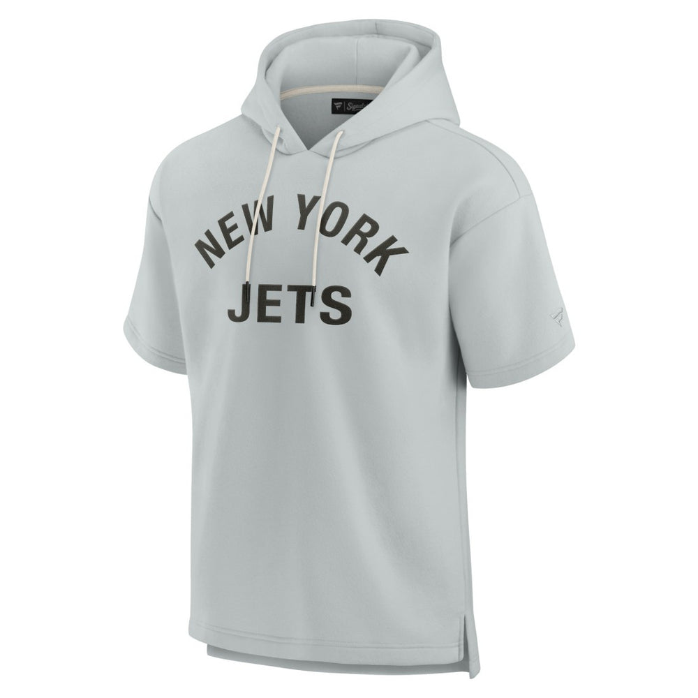 New York Jets Fanatics Unisex Elements Super Soft Fleece Short Sleeve Pullover Hoodie