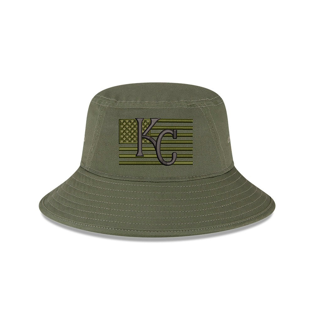 Kansas City Royals New Era 2023 Armed Forces Day Bucket Hat | MLB Sale