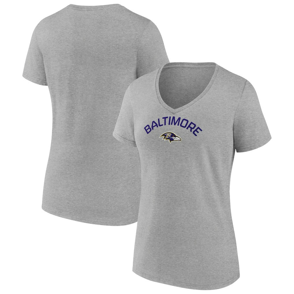Baltimore Ravens  Women's Team Arc V-Neck T-Shirt