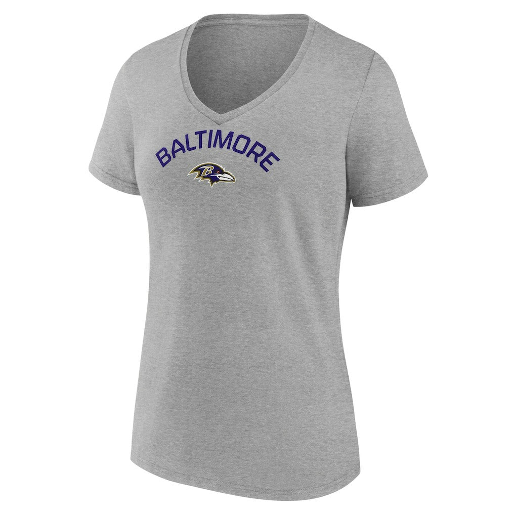 Baltimore Ravens  Women's Team Arc V-Neck T-Shirt