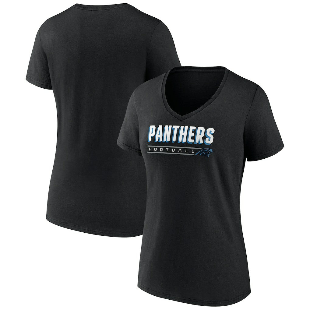 Carolina Panthers  Women's Primary Play V-Neck T-Shirt