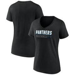 Carolina Panthers  Women's Primary Play V-Neck T-Shirt